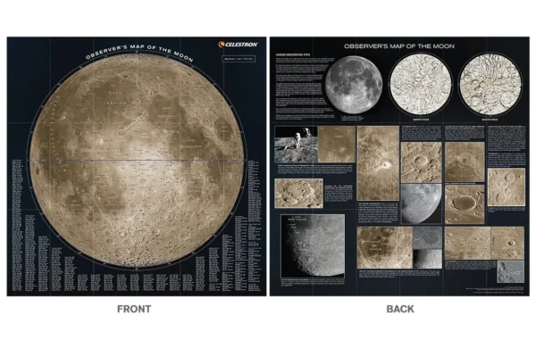 Celestron Observers Map of the Moon BONUS