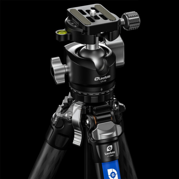 Leofoto LY-254C Mr.Y Series 4 Section Carbon Fibre Tripod with LH-30 Ball Head - Image 3
