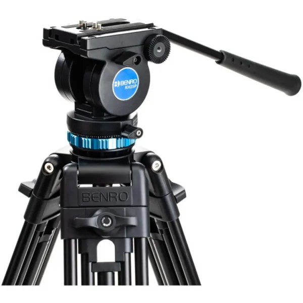 Benro KH25PC Aluminium, Dual-Tube, 3 Section, Video Tripod, Twist-Lever Lock, K5 - Image 4