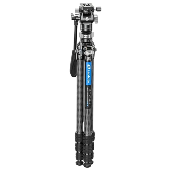 Leofoto LY-224C Mr.Y Series Carbon Fibre Tripod + BV-0R F/Head + LB-38 Levelling Base - Image 2