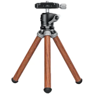 Leofoto MT-02C Mini Carbon Fibre Table Top Tripod with LH-22 Ball Head - Wood