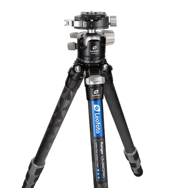 Leofoto LS-284C Ranger Series 4 Section Carbon Fibre Tripod with LH-30PCL Ball Head - Image 7