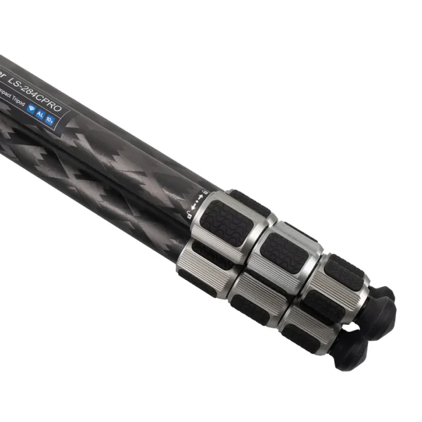 Leofoto LS-284C Ranger Series 4 Section Carbon Fibre Tripod with LH-30PCL Ball Head - Image 5