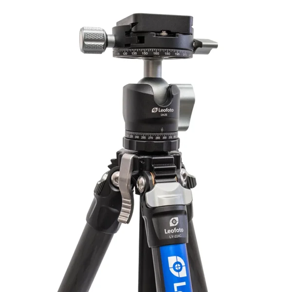 Leofoto LY-224C Mr.Y Series 4 Section Carbon Fibre Tripod with LH-25R Ball Head - Image 4
